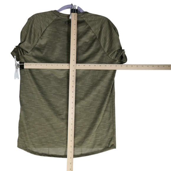 Under Armour Performance Tee Mens Small Green Le T Shirt Loose Fit Sheer Light - Picture 7 of 10